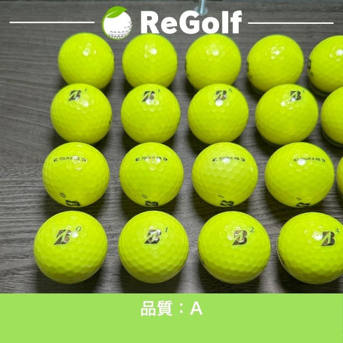 【中古】 ロストボール ブリヂストン ツアーB TOUR B XS イエロー 2024年モデル 20球 Aランク ゴルフボール リゴルフ